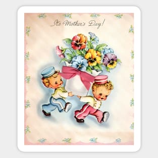1930s Vintage Mothers Day Card Sticker